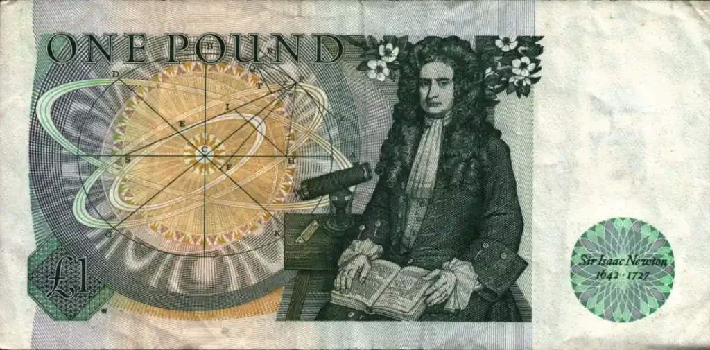 One Pound Note Rear (Obverse)